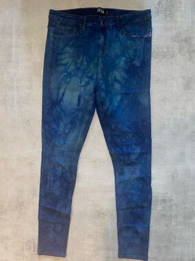 Hera Collection Blue Tie-Dye Skinny Jeans